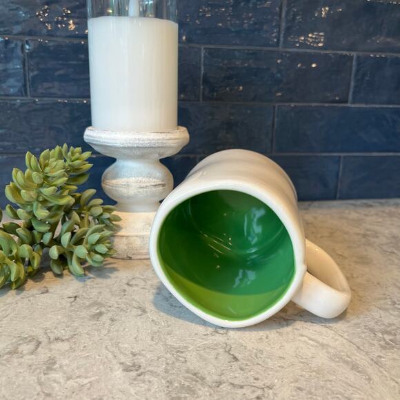 Rae Dunn PLANT LADY mug - White with Green Interior - Picture 3 of 4